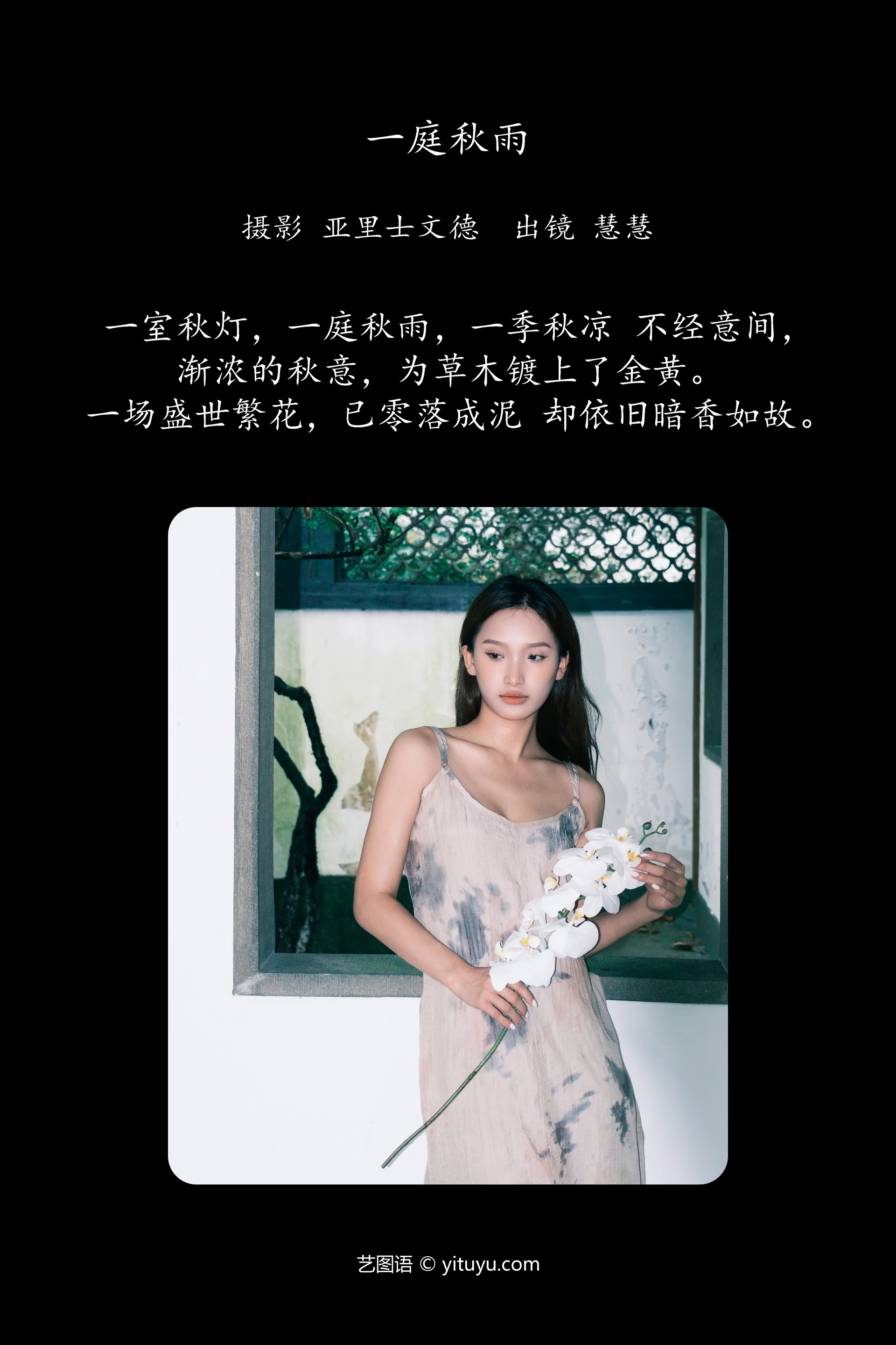 [YITUYU艺图语]2023.10.20 一庭秋雨 慧慧 1